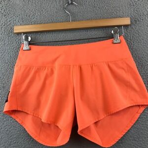 Oiselle Running Shorts Women's size 2 Orange Athletic Workout Exercise